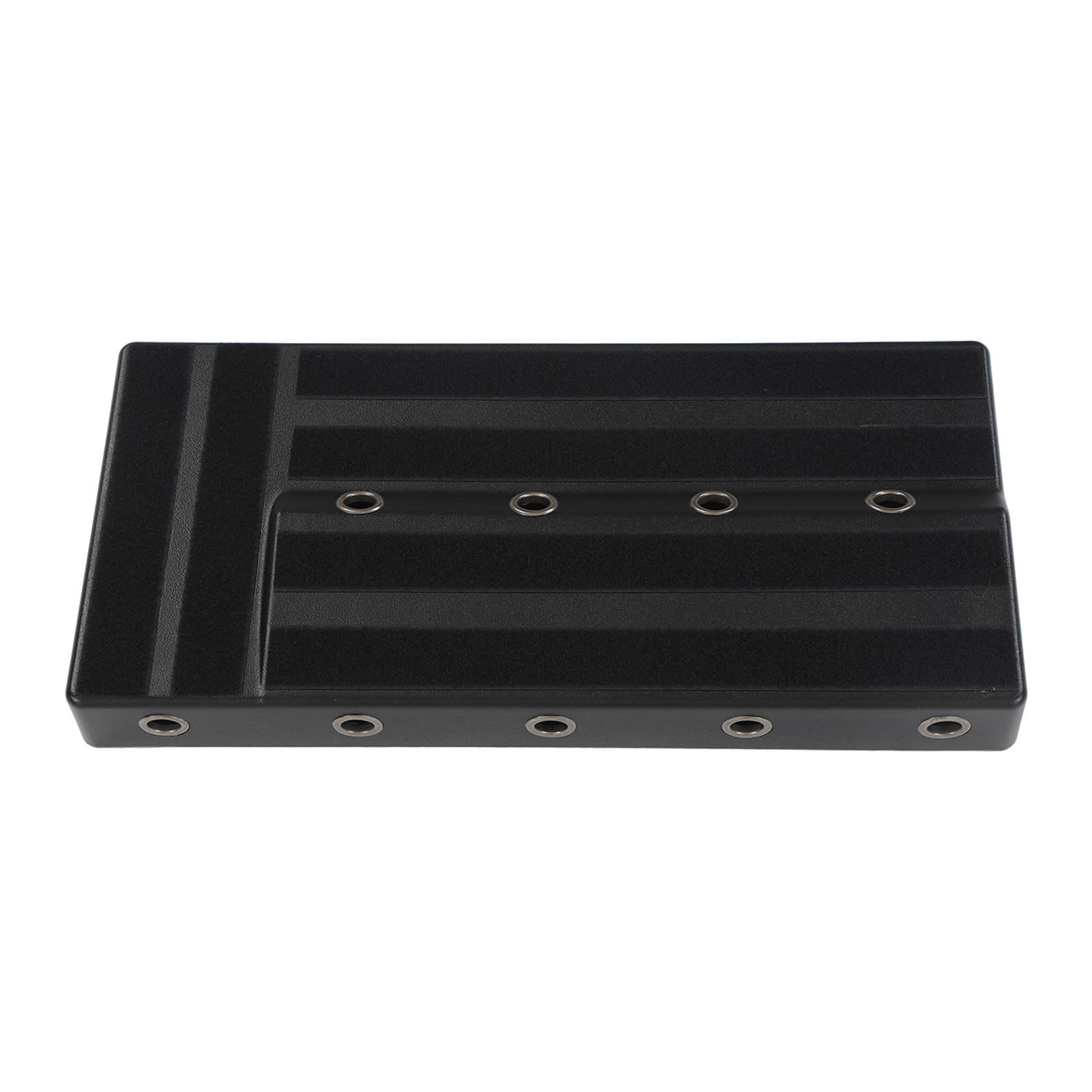 Gitarrenpedalboard mit Eingebautem Netzteil, Gitarreneffektpedalboard, Vernünftige Struktur, Netzteilraum, Professionelles Gitarrenpedalboard, Tragbares Pedalboard aus Aluminiumlegierung