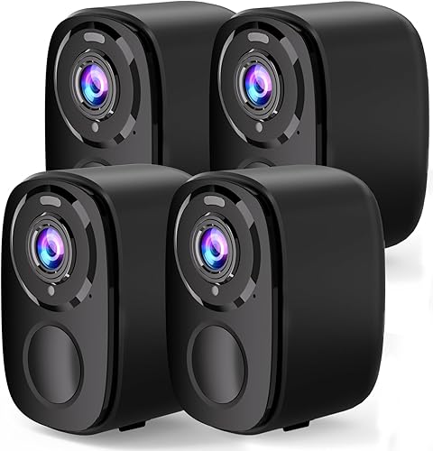 Miniatura 1 de Cámaras de seguridad inalámbricas para exteriores y hogares, cámara de vigilancia WiFi alimentada por batería de 5 MP con foco, detección de