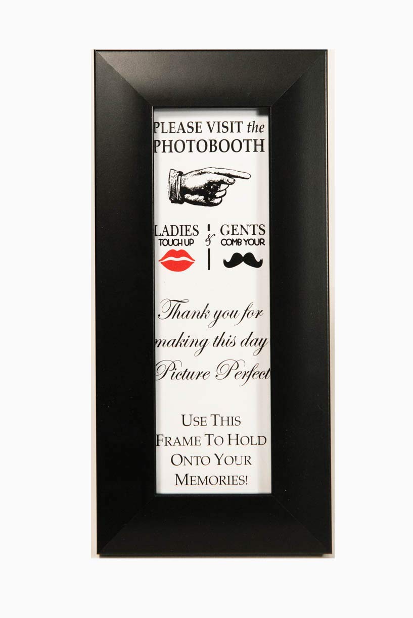 Premium Black Designer Photo Booth Frame 2x6 (1) by Photo Booth Frames