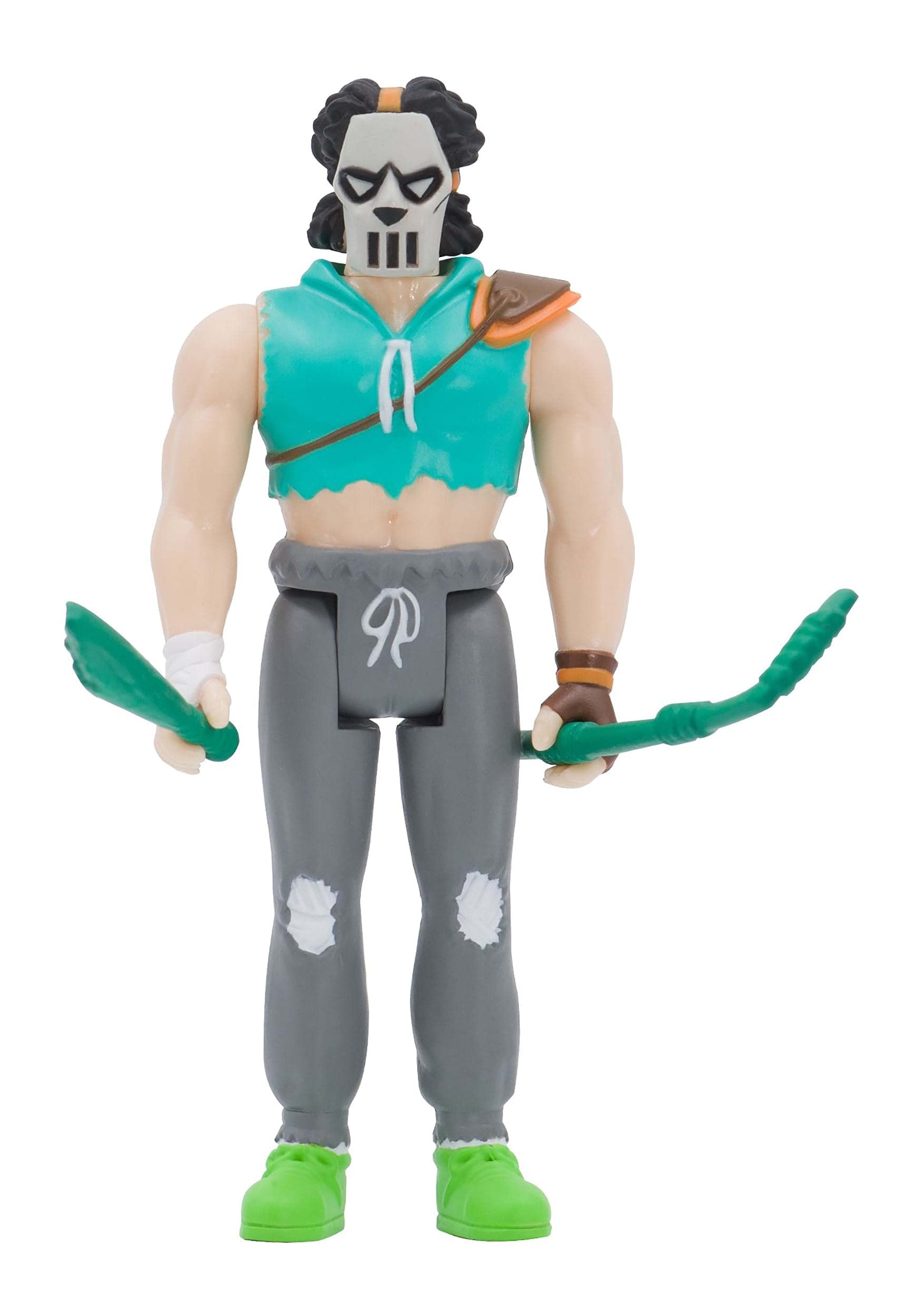 Super7 Teenage Mutant Ninja Turtles Casey Jones - 3.75" TMNT Action Figure with Accessories Classic Cartoon Collectibles and Retro Toys