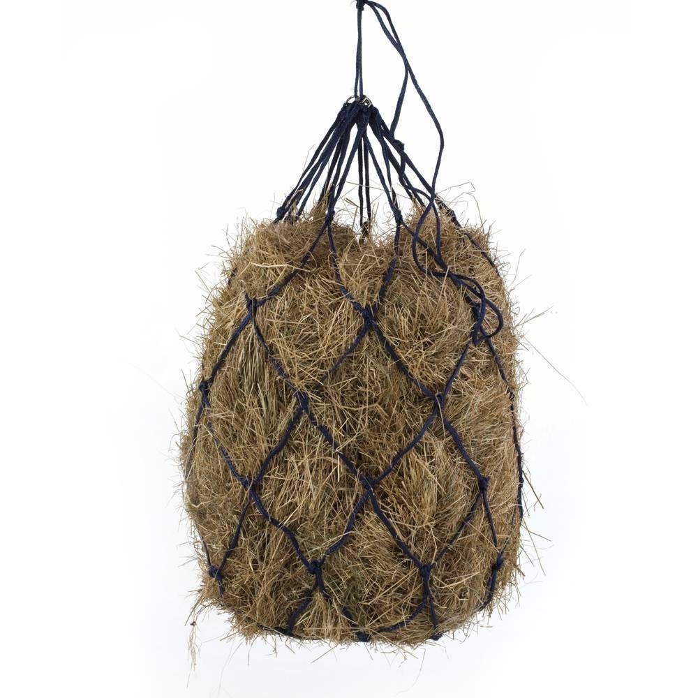 B BLOOMOAK (Black) - Horse Hay Net 100cm Slow Feeder Hay Bag Equestrian Feeding Supplies