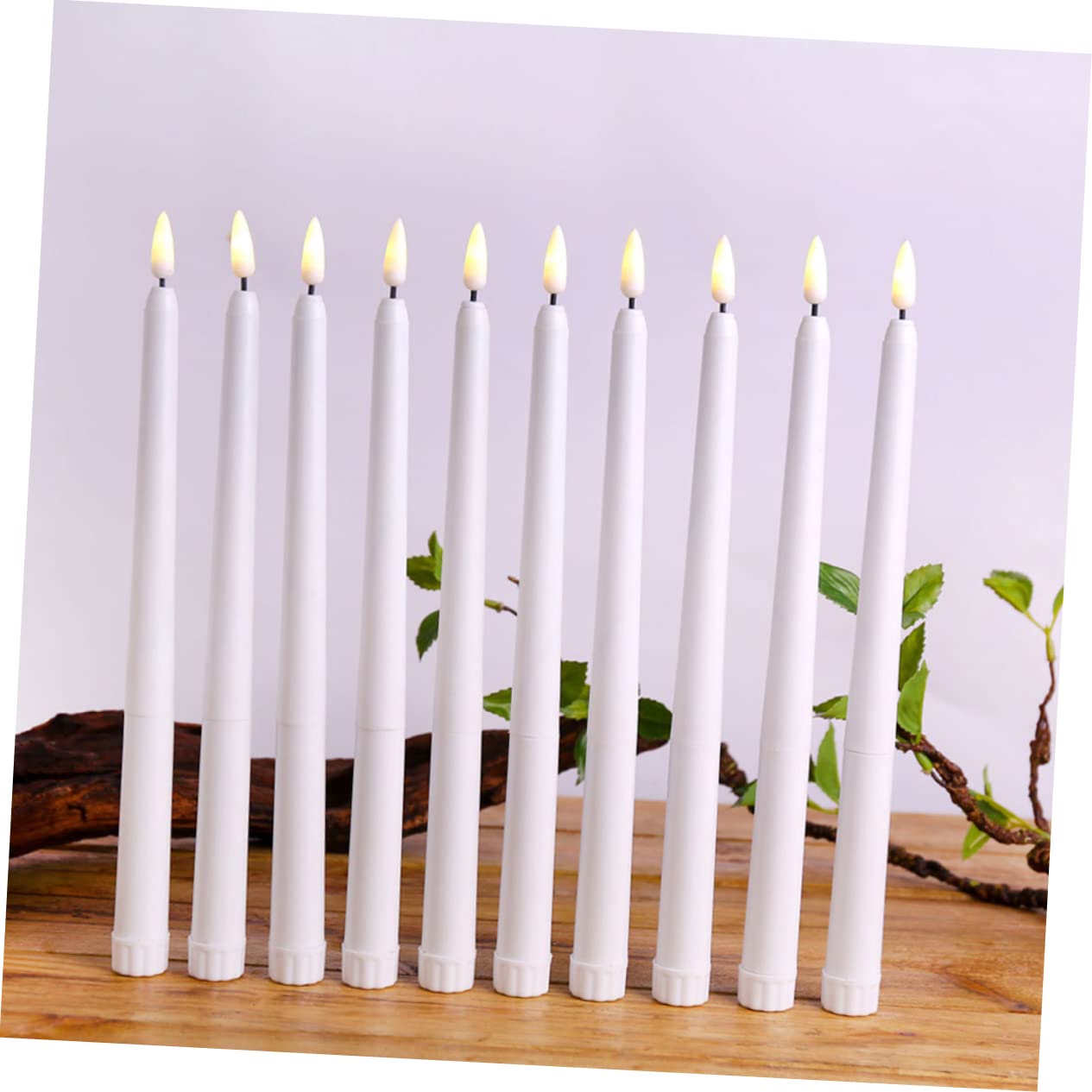 Angoily 12piezas Luz De Vela Led De Poste Para Halloween Lámparas Electrónicas De Vela Decorativas Para Suministros De Fiesta