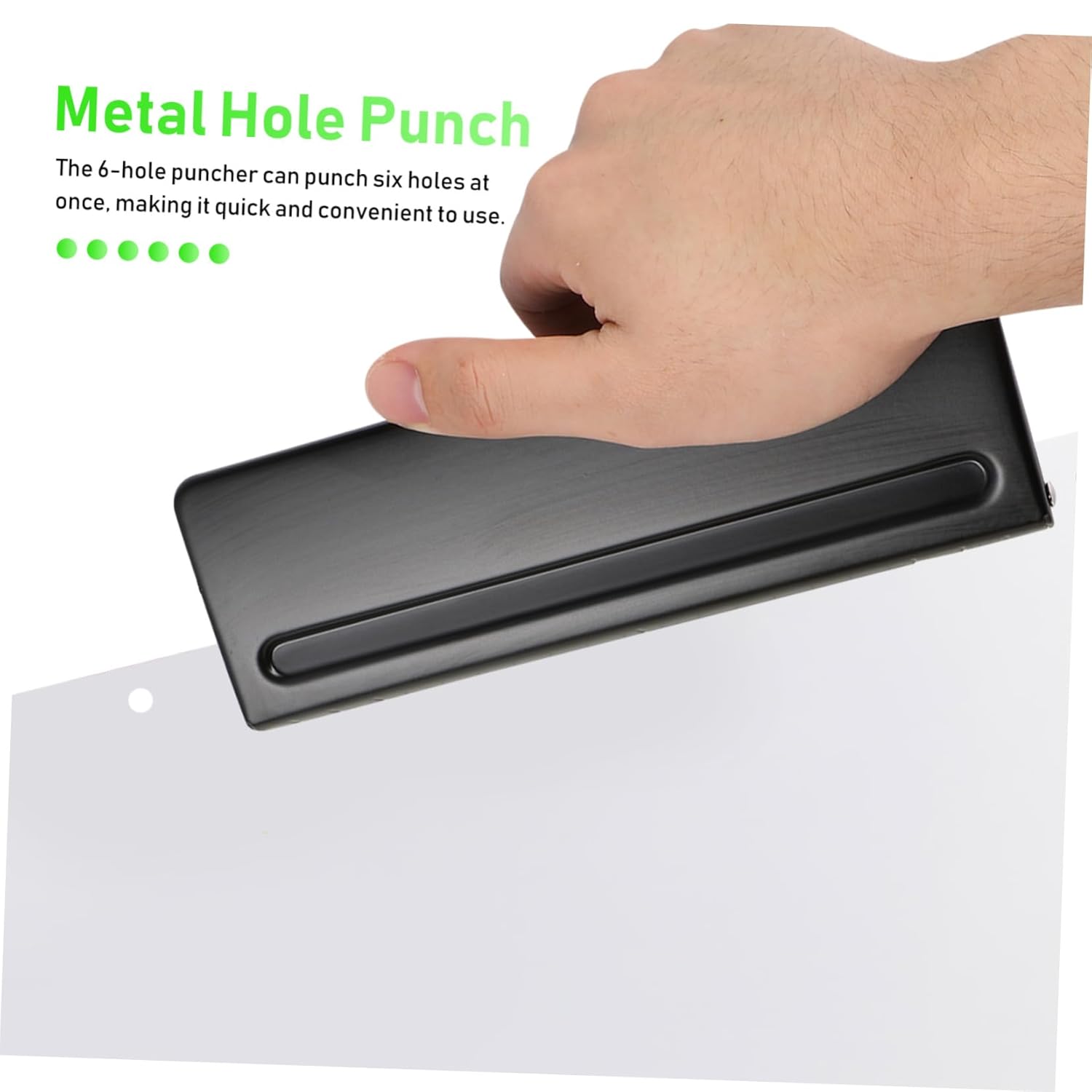 6hole Adjustable Multi-Functional Metal Hole Puncher Craft Paper Hole Punch Puncher