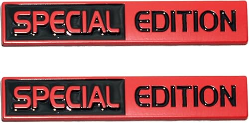 Miniatura 8 de 2 calcomanías de edición especial con emblema 3D para guardabarros de automóvil, camión, SUV, color negro cromado, 2