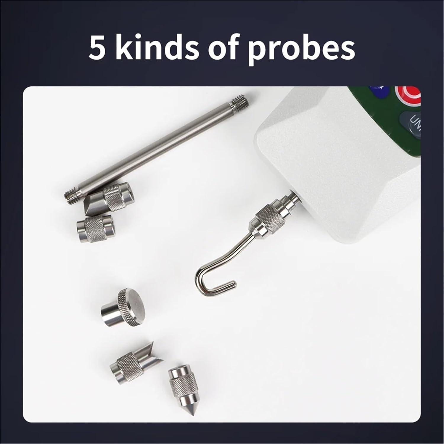 KF-100 Digital Force Gauge Push Pull Force Dynamometer High Precision Force Gauge with Unit Conversion Buzzer Alarm