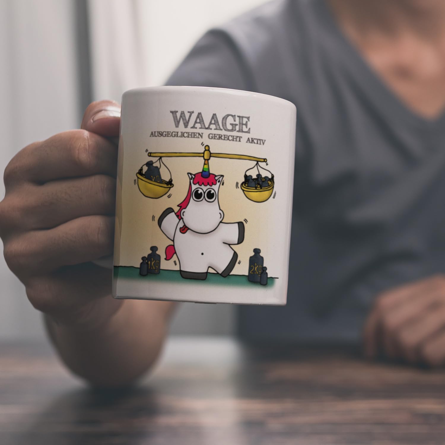Honeycorns Kaffeebecher Mit Sternzeichen Schütze – 300 Ml Keramik-Tasse, Spülmaschinenfest & Bunt Bedruckt