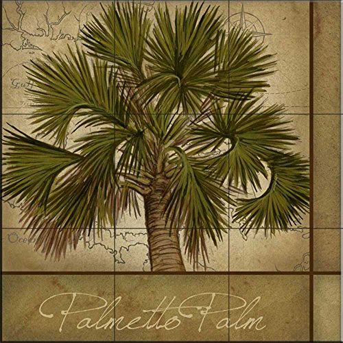 Ceramic Tile Mural - Palmetto Palm- by Matt Patterson