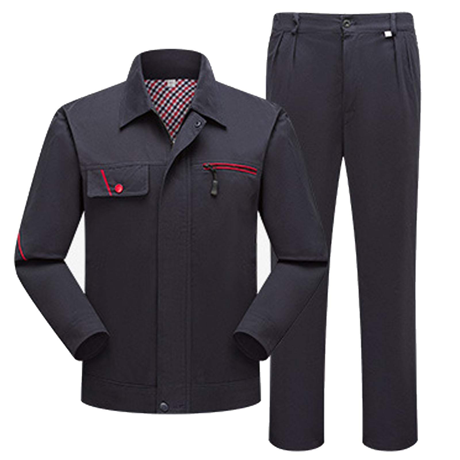 Unisexe À Manches Longues Travail Coverall Workwear Hommes De Salopette Top & Pantalons Ensemble Coton Uniformes