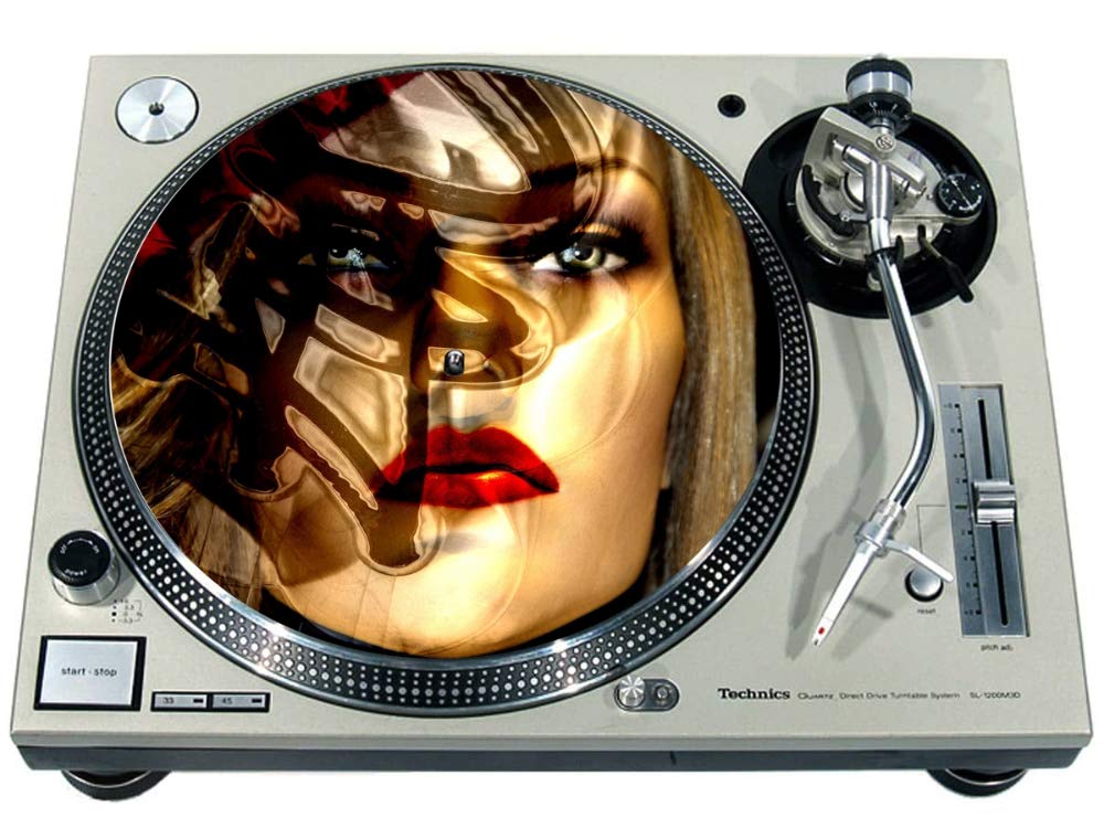 Slipmat Feutre Personnalisé 12" Pour Tourne-disques Vinyle - Design City Blocks 2 - Antidérapant
