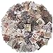 NA 400 Fogli Scrapbook Carta di Sfondo, Carta Decorativa di Motivo Vintage Raccolta di Base Decorativi di Carta per Scrapbooking, per Artigianato, Biglietti, Decorazioni, 40 x 50 mm