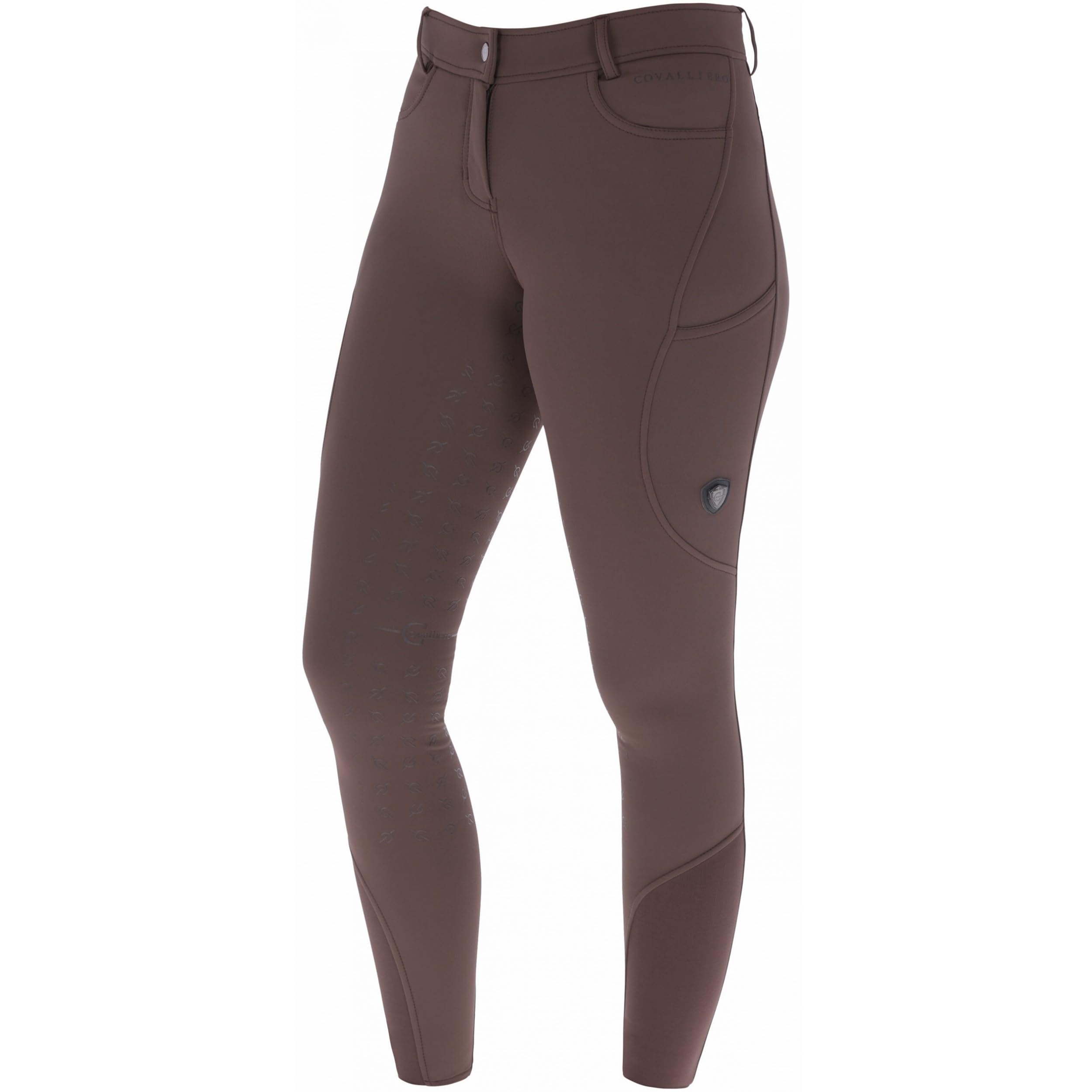 Covalliero - Damen Reithose Silikon Vollbesatz | Reitleggings mit 2 Handytaschen | Herbst & Winter Reiterhose | atmungsaktiv & elastisch | Reitbekleidung in vielen Farben & Größen