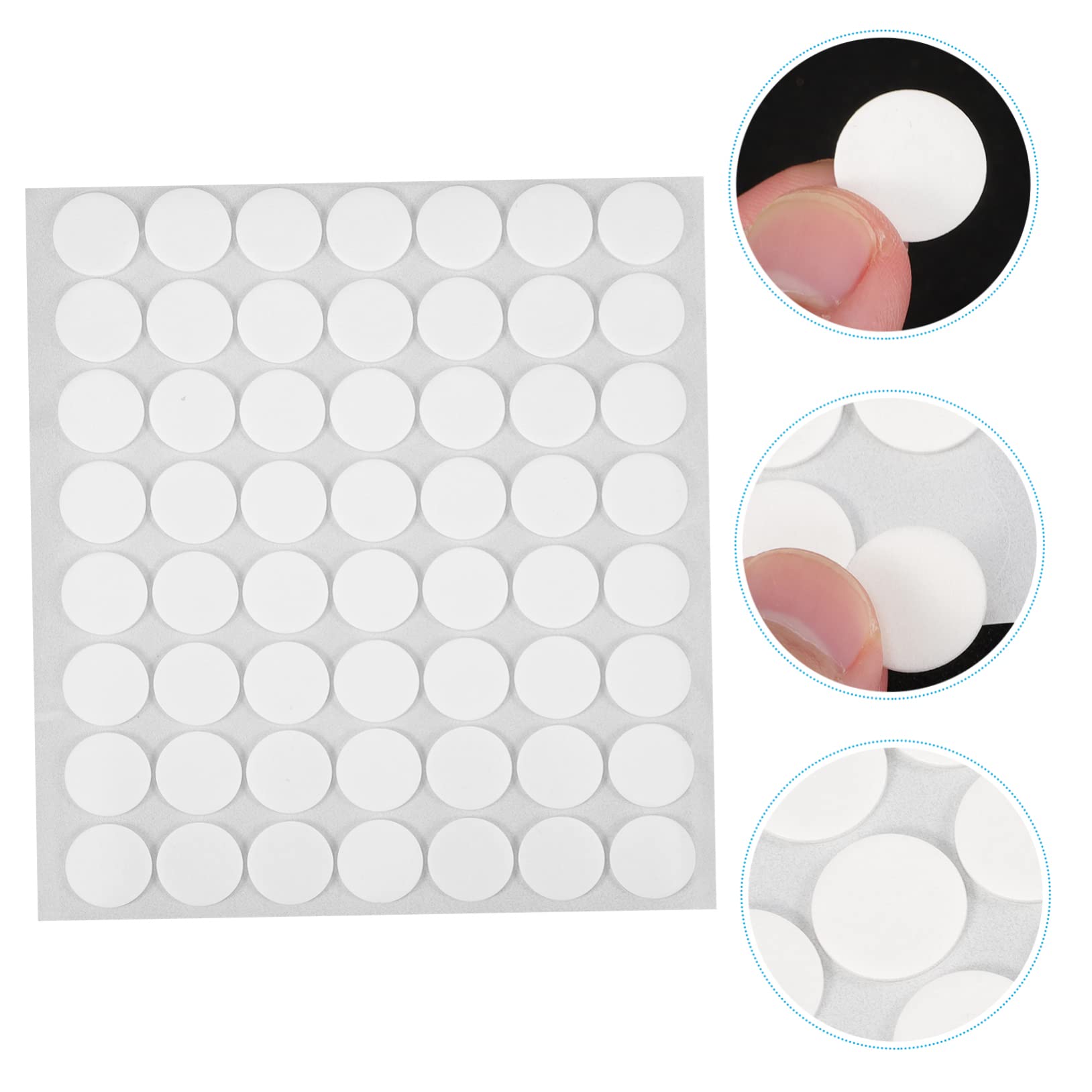 SEWACC 5sets Adhesive Aufkleber Runde Doppelseitige Für Starke Haftung 18 Blätter * 5