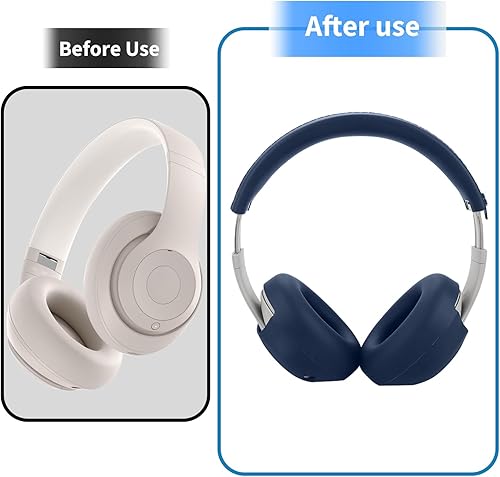 Miniatura 4 de Adhiper Fundas de silicona para los oídos para auriculares inalámbricos Beats Studio Pro, accesorios mejorados para auriculares Studio Pro con
