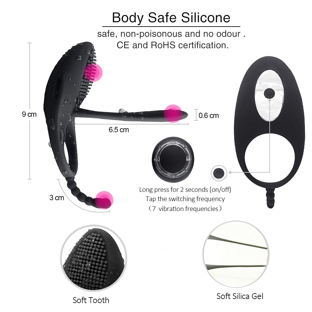 Gaine Pénis Vibrante LOVE AND VIBES - 7 Modes, Rechargeable USB, Silicone Hypoallergénique