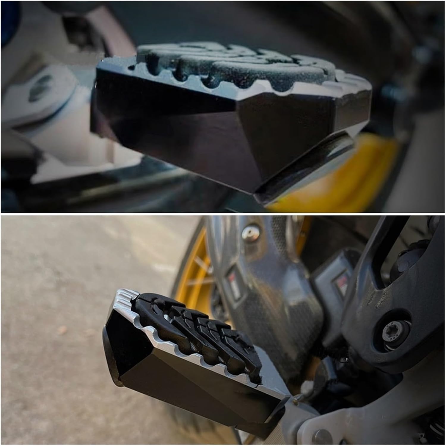 Motorcycle Accessories Black Footpegs R 1200 GS LC ADV Adventure R1250GS 1250GS R1250GS CNC Billet Wide Foot Pegs Pedals(GRAY)