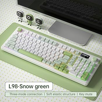 Amazon.com: Cmokifuly L98 96% Membrane Keyboard,Tri-Mode