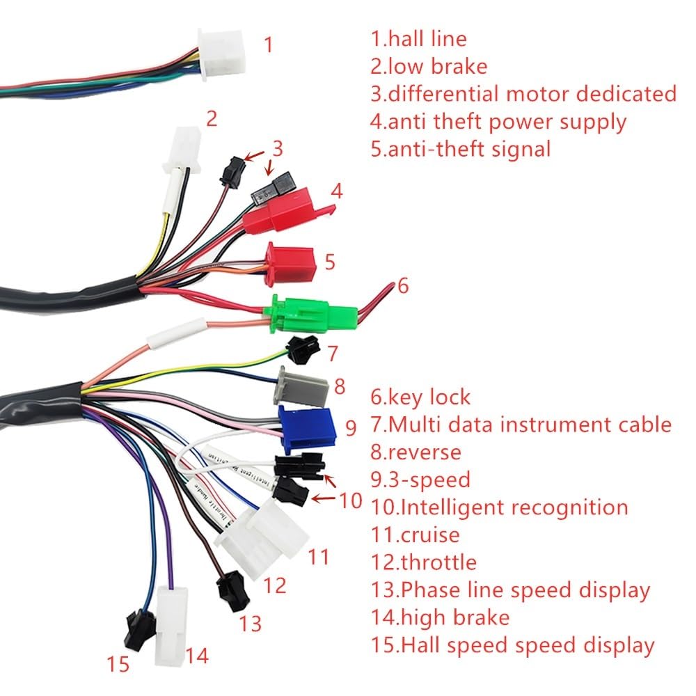 Centralina Monopattino Elettrico Controller DC Senza spazzole for Bicicletta elettrica 48V 60V 2500W Controller Onda sinusoidale 72V 3000W Accessori for Scooter elettrici Brushless Motor Controller