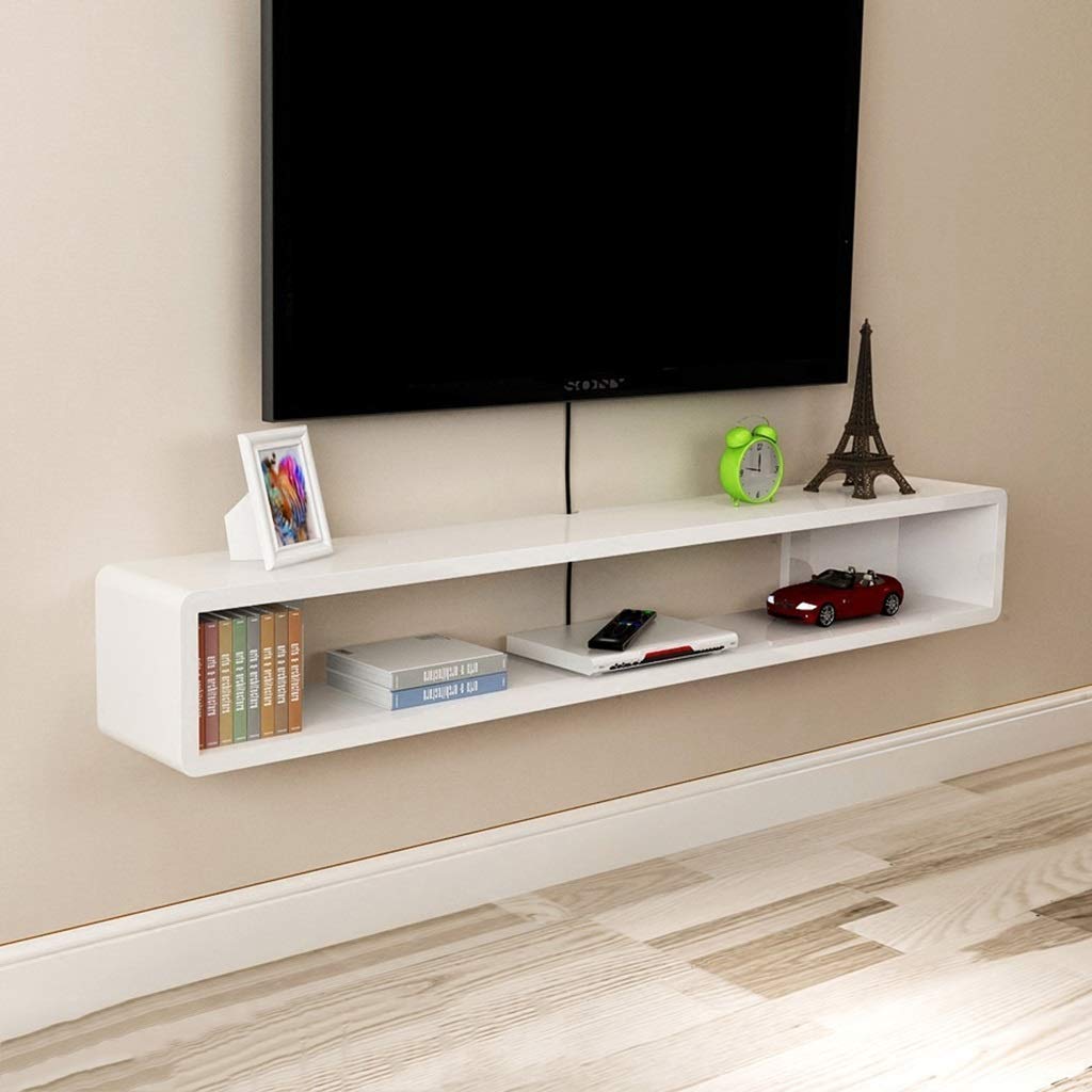 KEWEI Floating Wall Shelf Tv Cabinet Tv Stand Set Top Box Shelf Tv