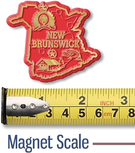 Miniatura 2 de Imán de la provincia de New Brunswick por Classic Magnets, recuerdos coleccionables fabricados en los Estados Unidos
