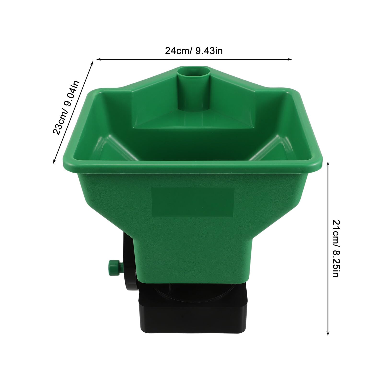 Seminatrice da Giardinaggio Portatile Manuale in Plastica Resistente Spandiconcime Compatto Regolabile per Semi Prato e Ortaggi Attrezzo Pratico per Piantare Bulbi e Cura