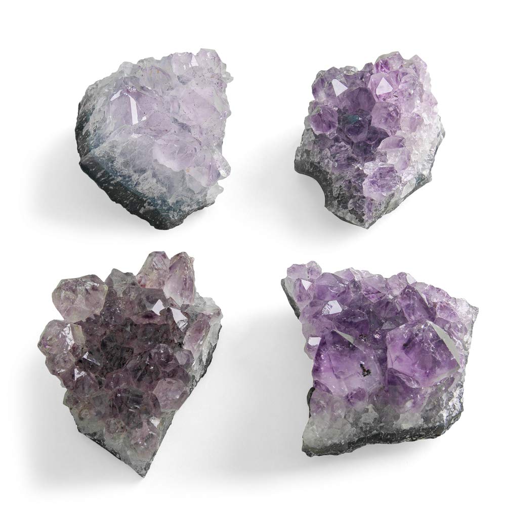 CXD-GEM Natural Amethyst Crystal Cluster Drusy Geode Quartz Specimen Home Decoration Stone,1.6-2.5 Inch