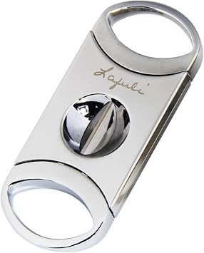 Cigar Cutter Silver V-Cut Stainless Steel Cigar Guillotine