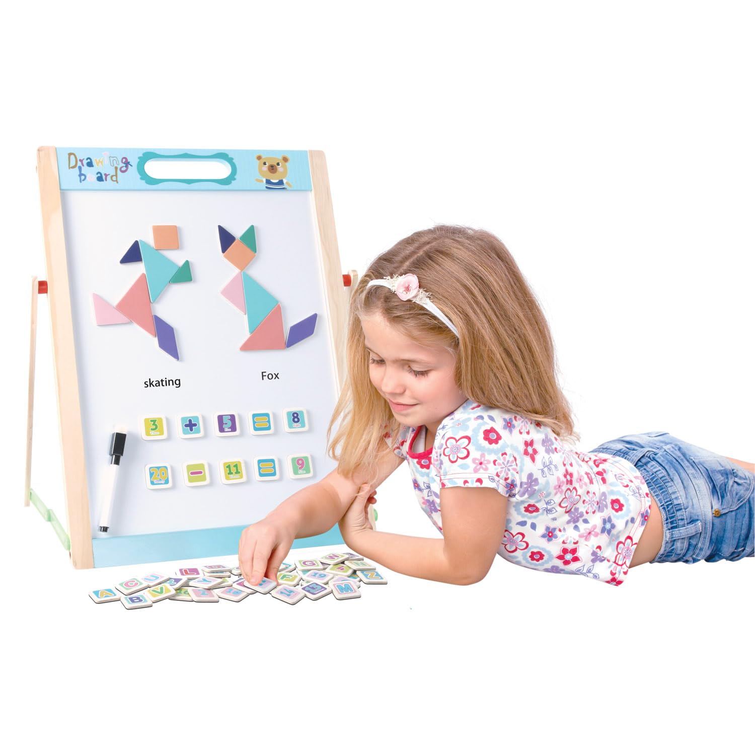 Bino world of toys 70604 Pizarra Doble Cara Multicolor