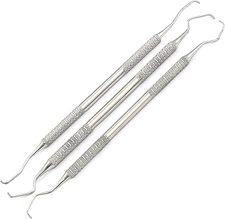 AAPROTOOLS 3 PCS Dental PERIODONTAL Professional Gracey CURETTES 1/2, 7/8, 9/10 Dental Instruments