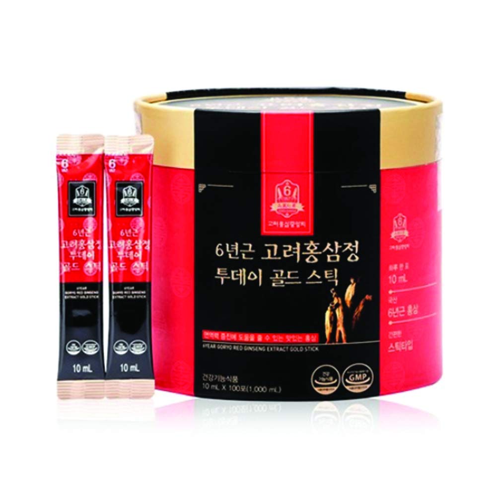 KOREA GINSENG 6Year Old 100% Korean Red Ginseng Extract Liquid Portable Sticks 10ml x 100pack