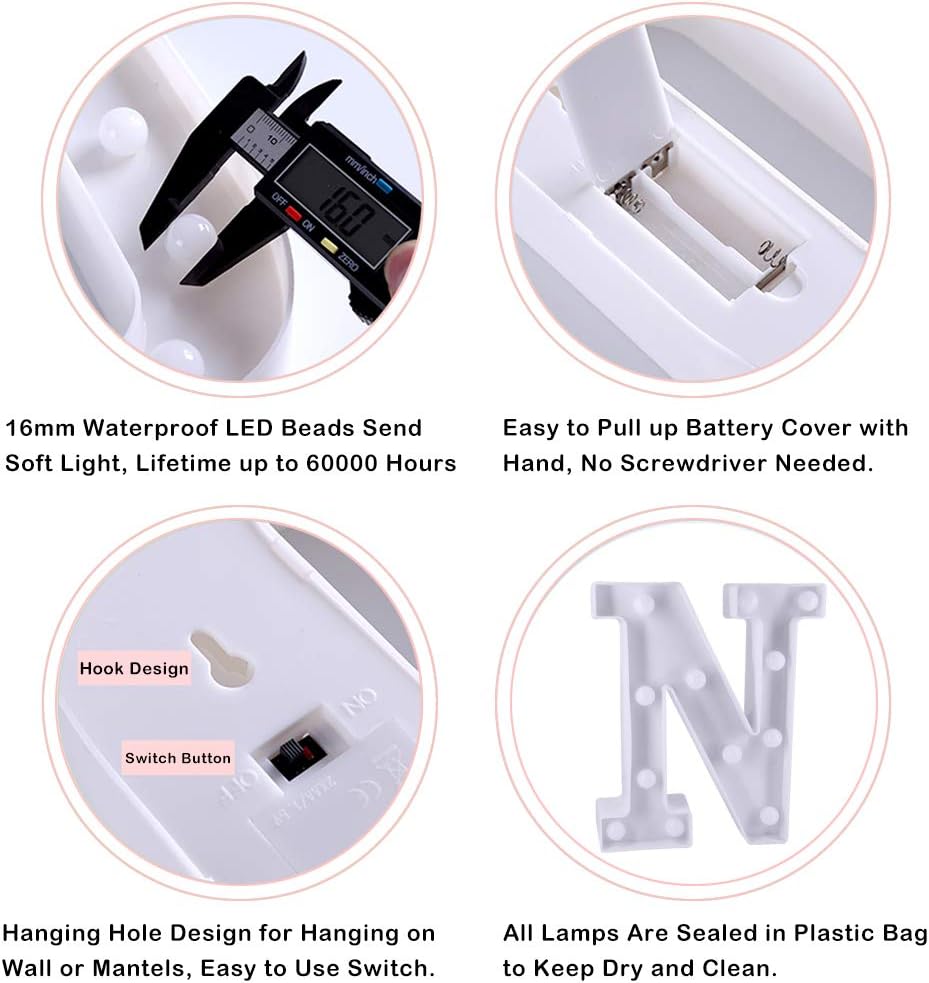 Aktivworx Co Nz Beleuchtung Innenbeleuchtung Buchstaben Lichter Honphier Buchstabe Lampe Fernbedienung Alphabet Led Brief Licht Beleuchtete Nachtlichter Dekoration Fur Geburtstag Party Hochzeit Heart 