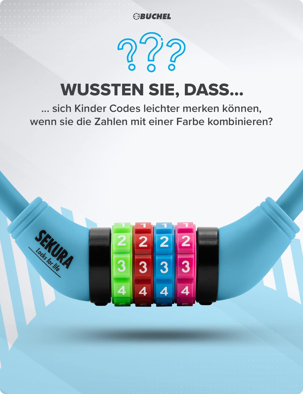 セキュリティ Parzival Büchel Sekura Zahlenkombinationsschloss 4 dígitos, 10.000