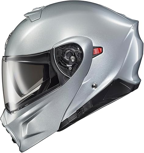 ScorpionEXO GT930 Dual Open Full Face Transformer Casco de motocicleta Bluetooth Ready Altavoces Bolsillos DOT ECE PJ Aprobado Adulto