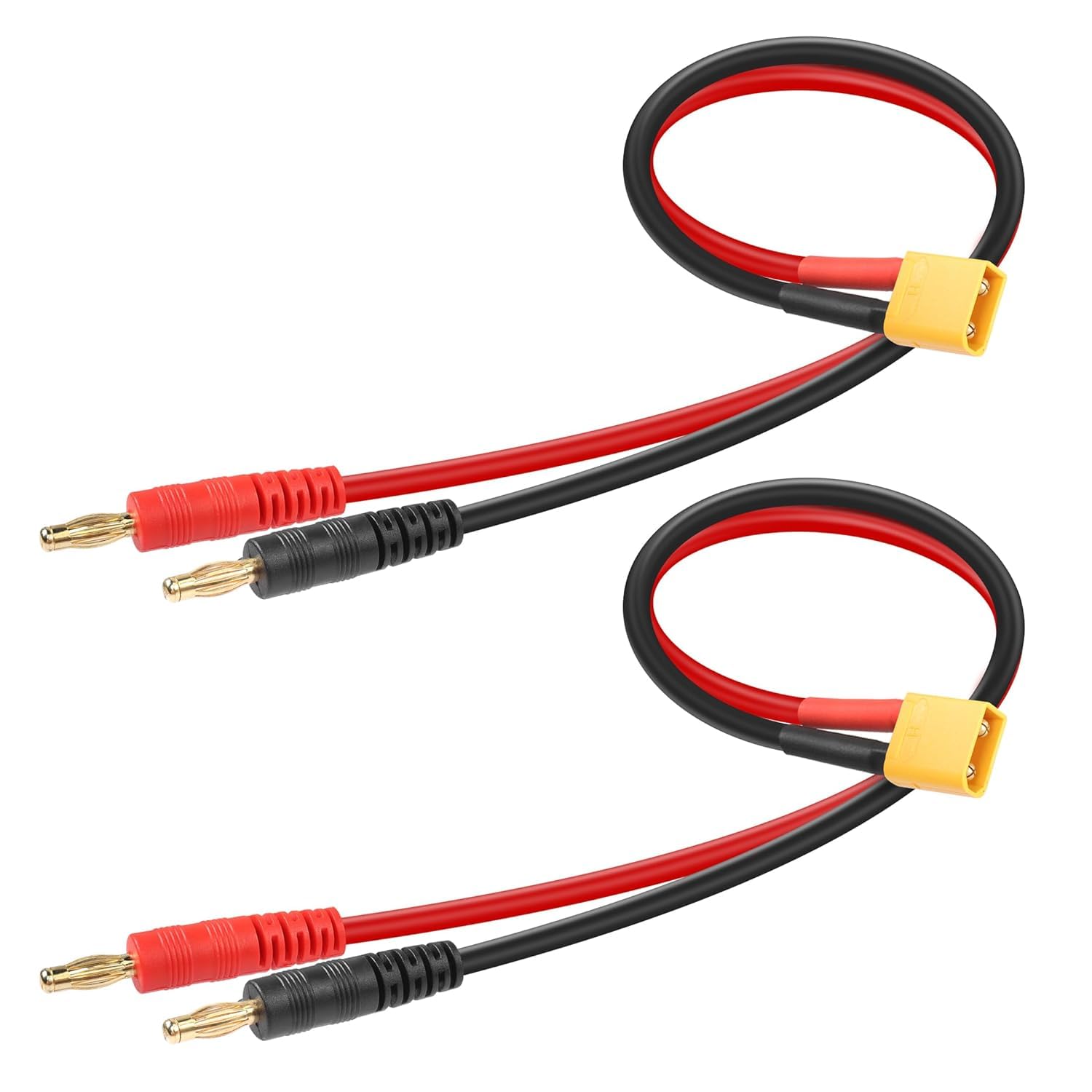 RedOak XT90 Connector Plug to 4mm Banana Plugs -14 AWG - 15cm -Pack of Two-image-16