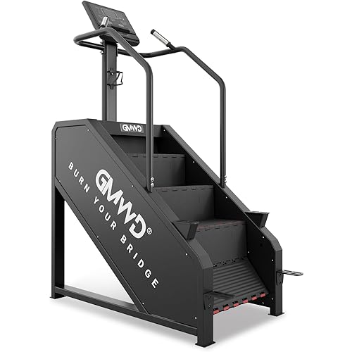 GMWD Stair Stepper Machine, Commercial Grade Stair Climber with LED Display, Stair Machine for Cardio, 15 Resistance Levels, 24-164 Steps/Min, Exercise Machine for Home