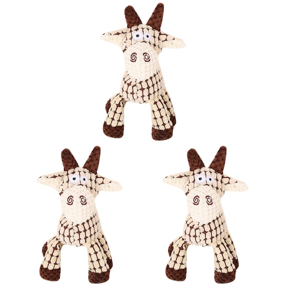 Mipcase 3 Piezas Perro Masticar Juguetes De Peluche Juguete Chirriante De Peluche para Mascotas Juguetes De para Perros Juguete para Perros Suministros para Gatos Cachorro