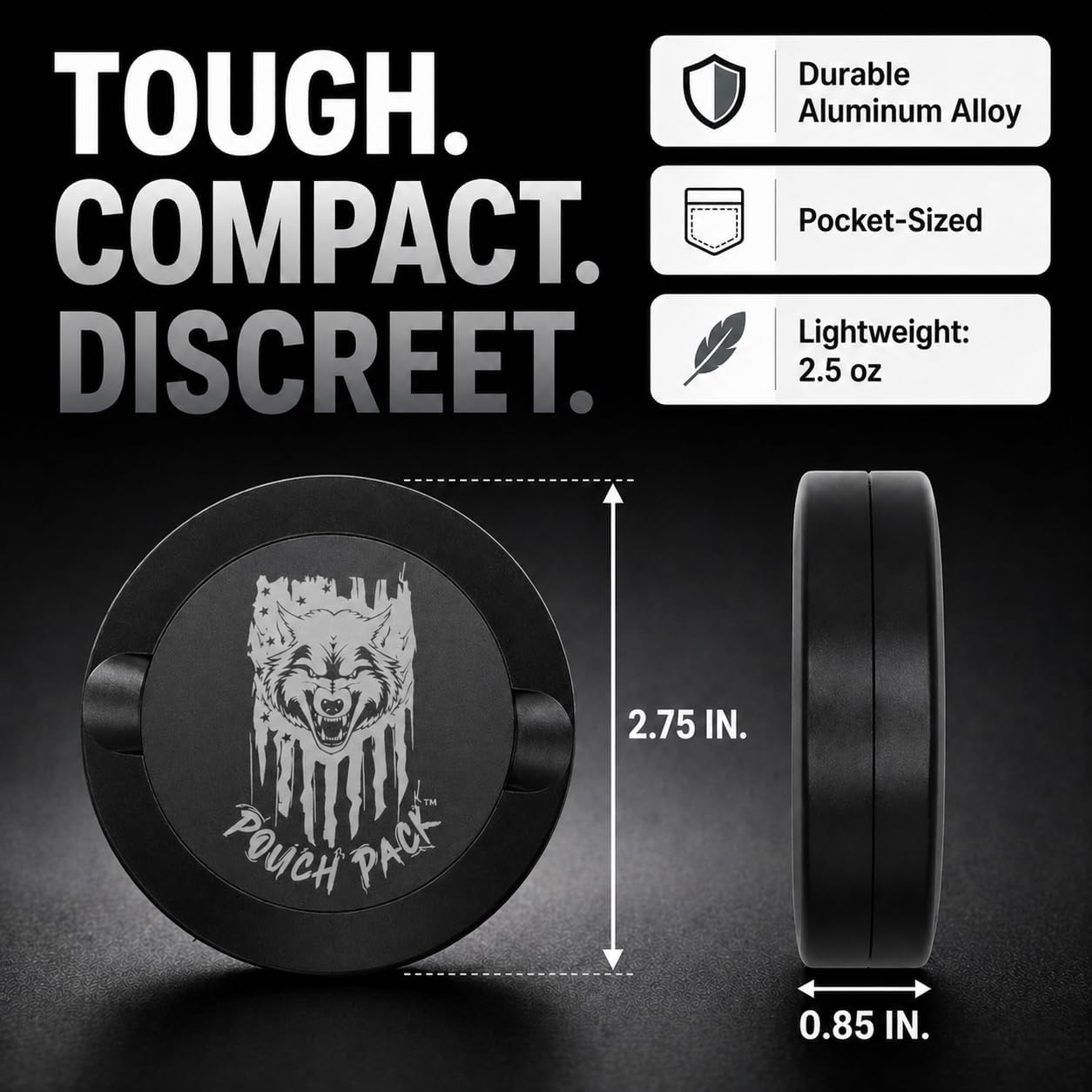 Metal Can for ZYN, Slim Pouch Container and Holder image 2