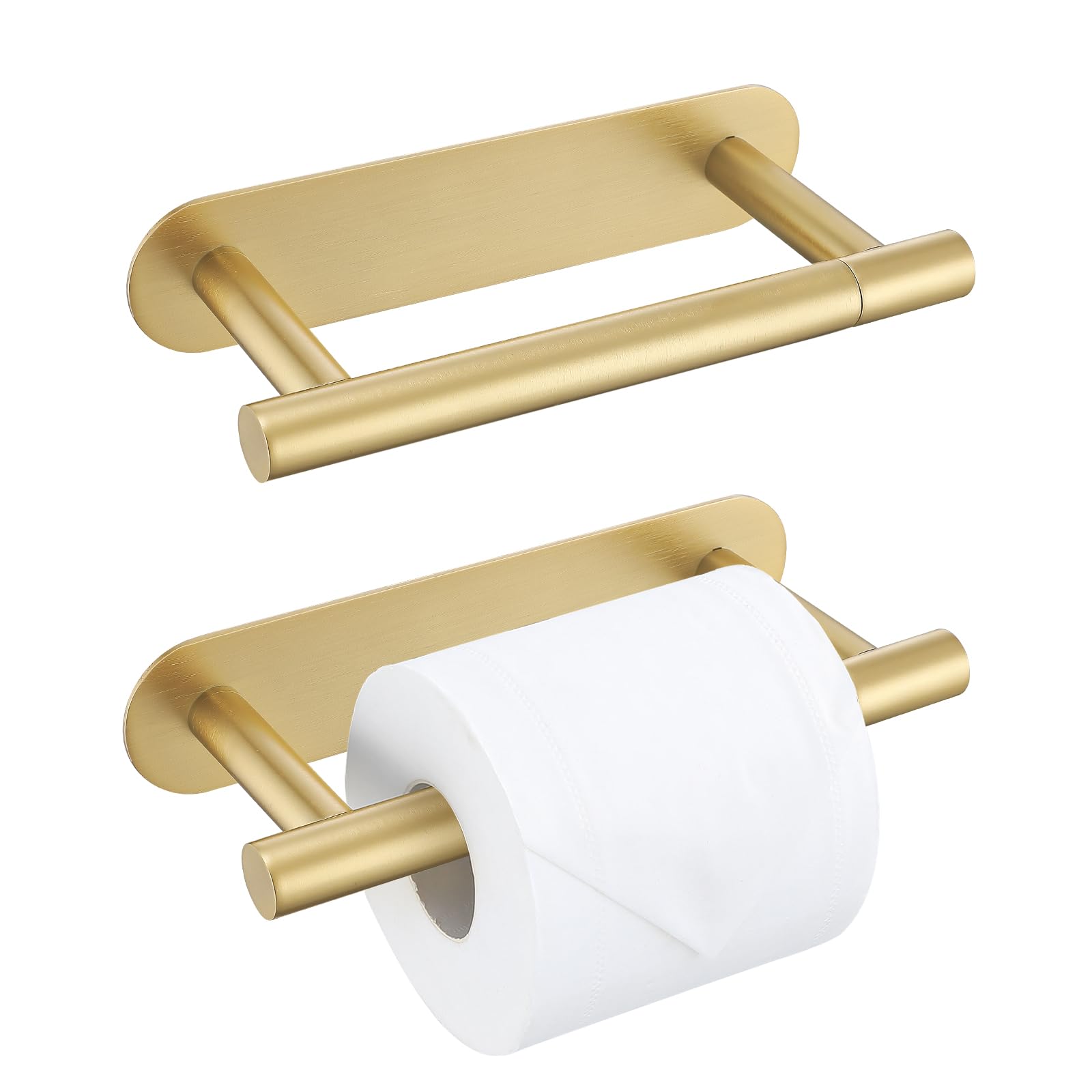 Matte Black Self Adhesive Toilet Roll Paper Holder No Drill for Bathroom — Amazon image 9