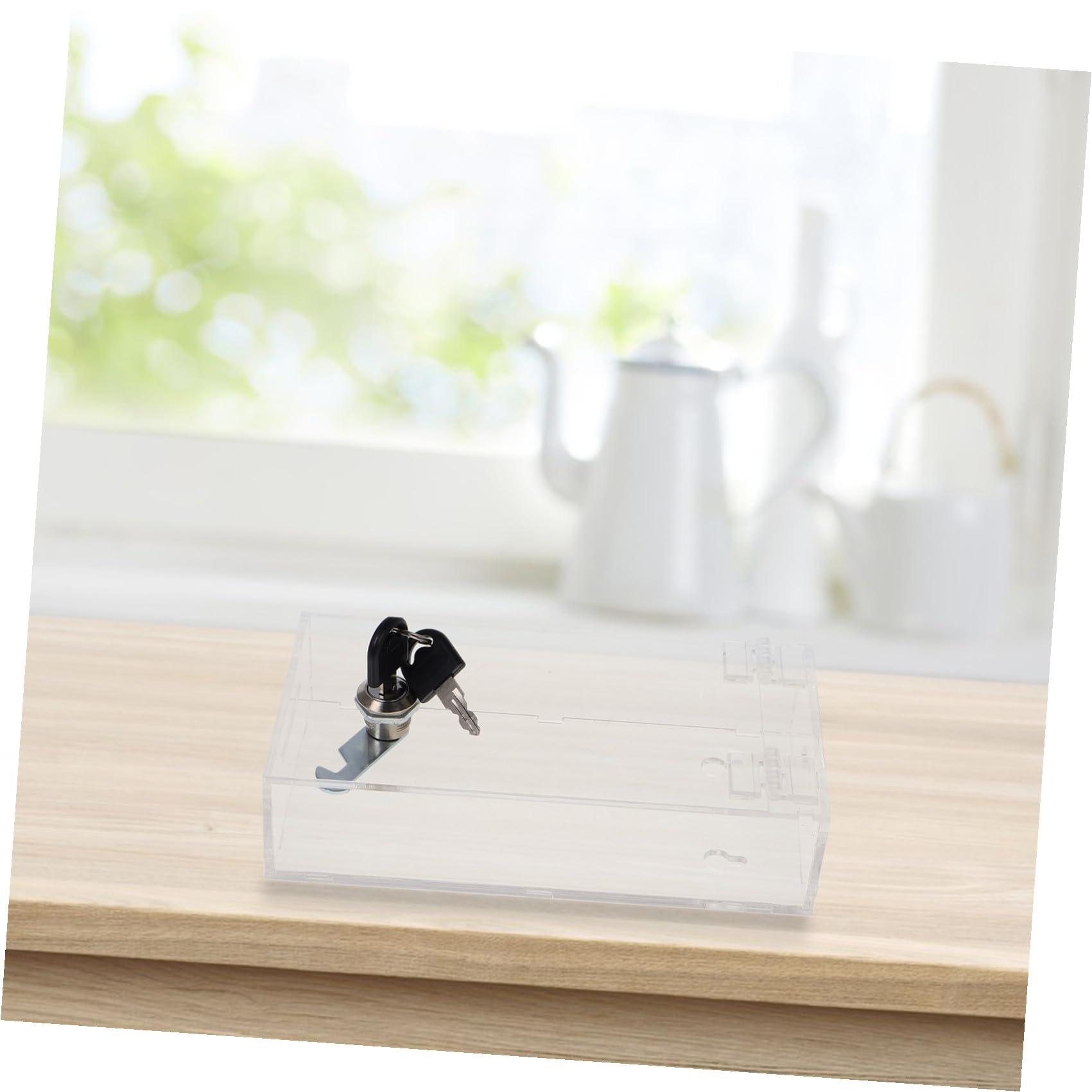 Boîte de Verrouillage Pratique pour Téléphone Portable en Acrylique Transparent, Légère et Facile à Transporter, pour Bureau ou École Style Aléatoire