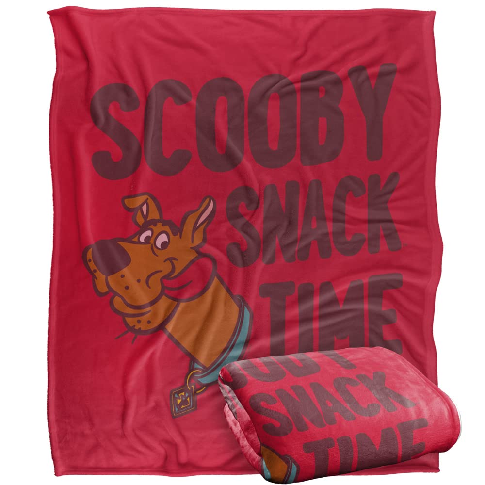 Logovision Multicolor Scooby Doo! Blanket, 152 X 127 Cm The Snack Time Silky Touch Super Soft Throw Blanket