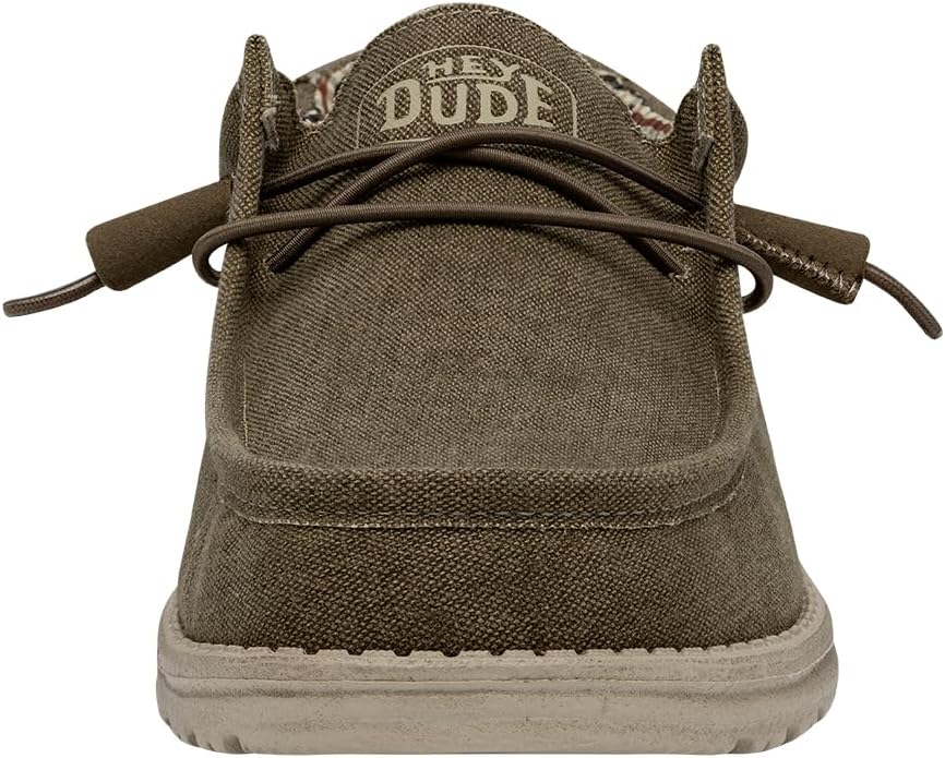 Hey Dude Men's Wally Nut Size 9 | Mens Shoes | Men's Lace Up Loafers | Comfortable & Light-Weight