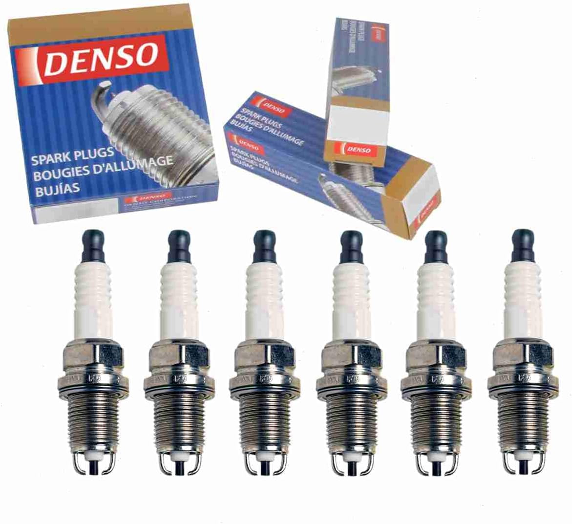 6 pc DENSO Standard Spark Plugs for Toyota Tacoma 3.4L V6 1995-2004 | OE-quality nickel electrodes built to spec for 20,000-30,000 miles of dependable ignition.