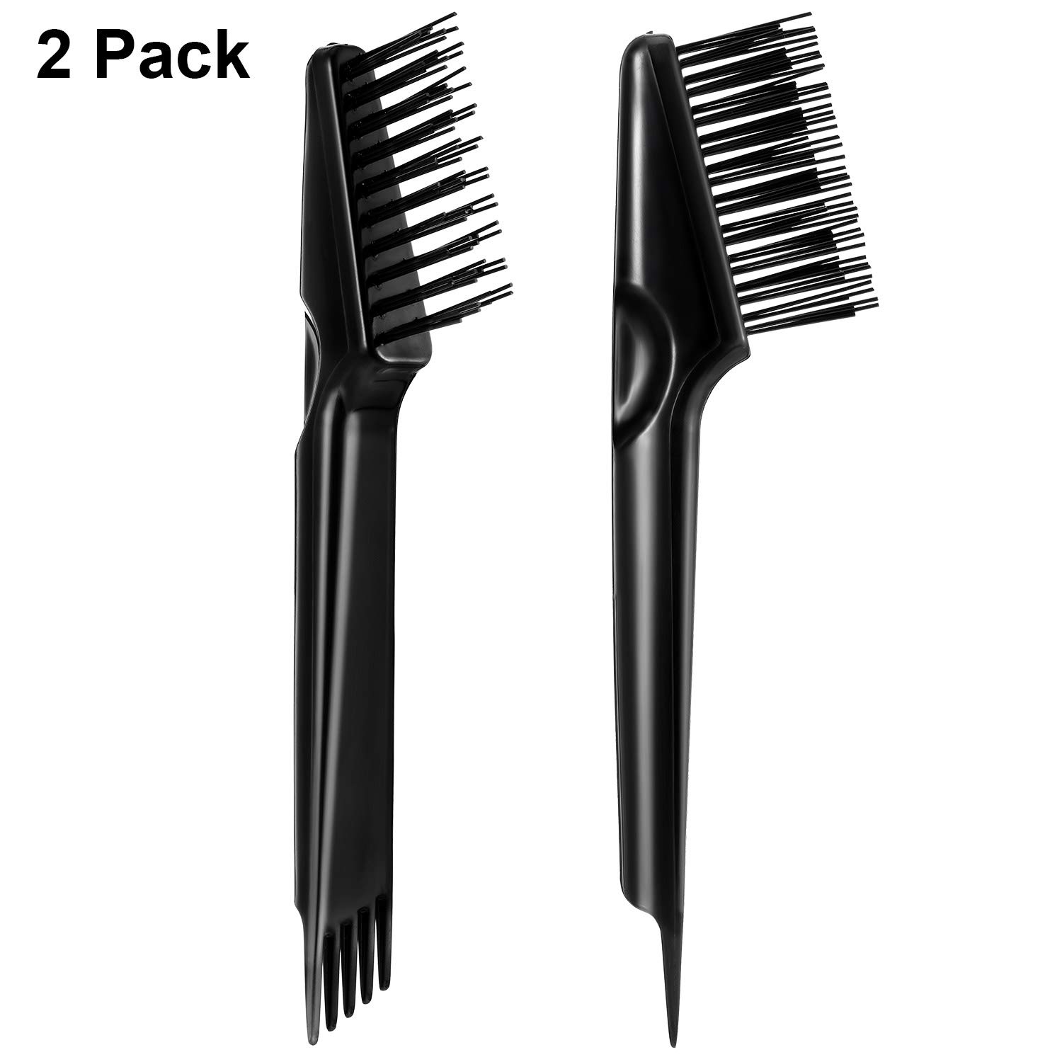2 Pieces Hair Brush Cleaner Tool 2-in-1 Hair Brush Cleaning Tool Hair Brush Remover Rake for Removing Hair Dust Mini Wet Hair Comb for Removing Dirt Home Salon Use