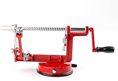 Miniatura 6 de Pelador y descorazonador de manzana con base de abrazadera Potente descorazonador de manzana con cuchillas de acero inoxidable para peladores de