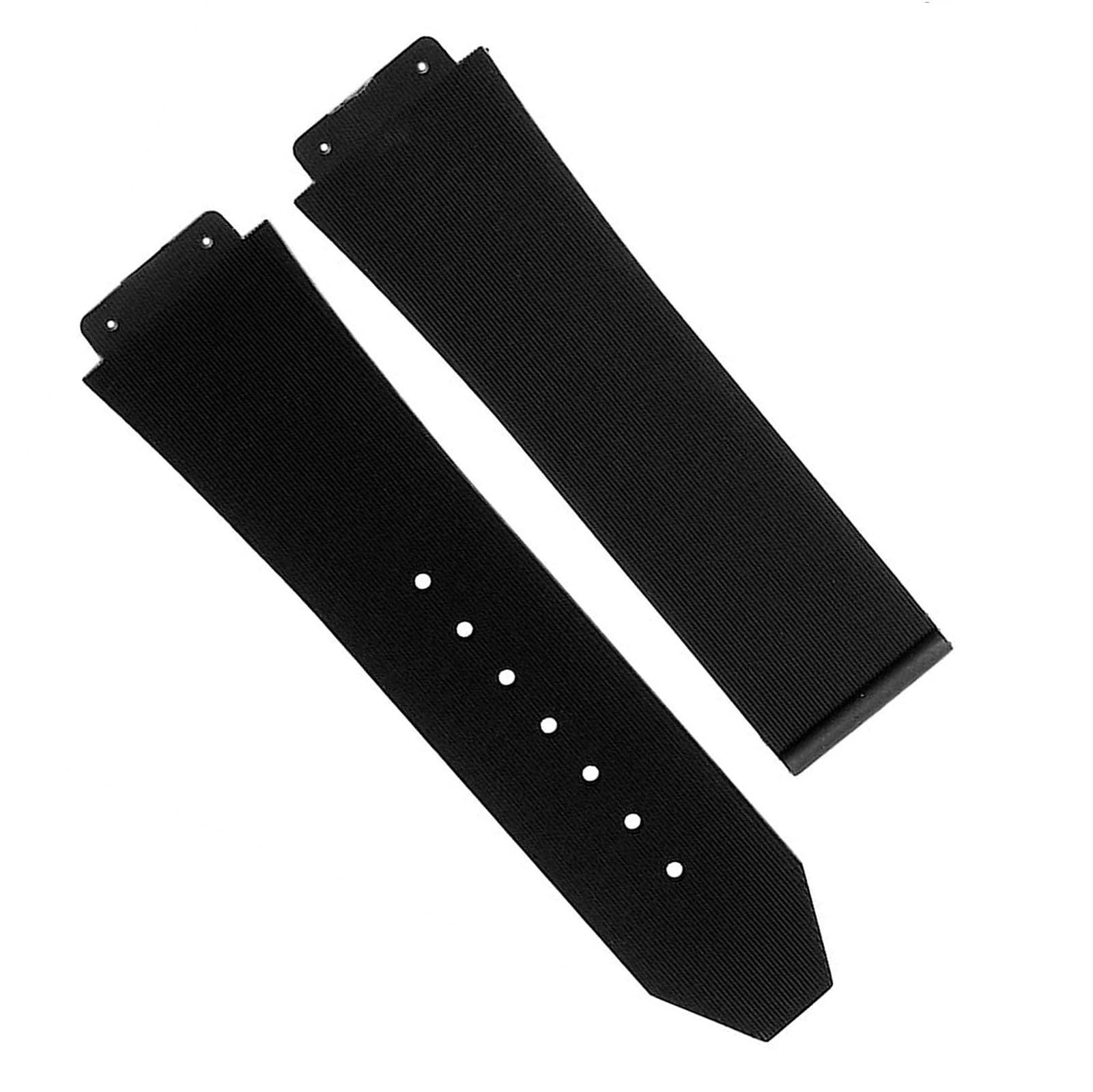 pour la Bande de Montre Authentique Boucle en Acier Inoxydable Sangle en Caoutchouc 25 * 19 mm