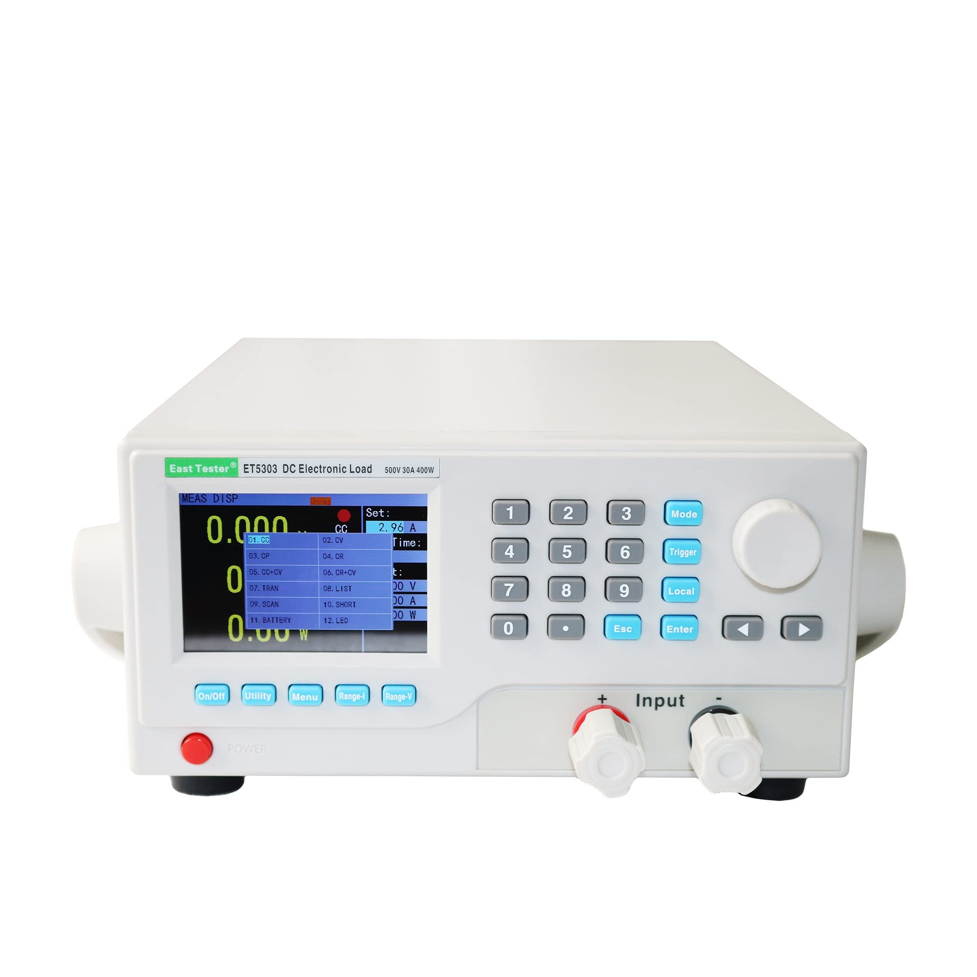 Tester di carico CC 30A 400W Tester elettronici programmabili for batterie da 500 V a canale singolo