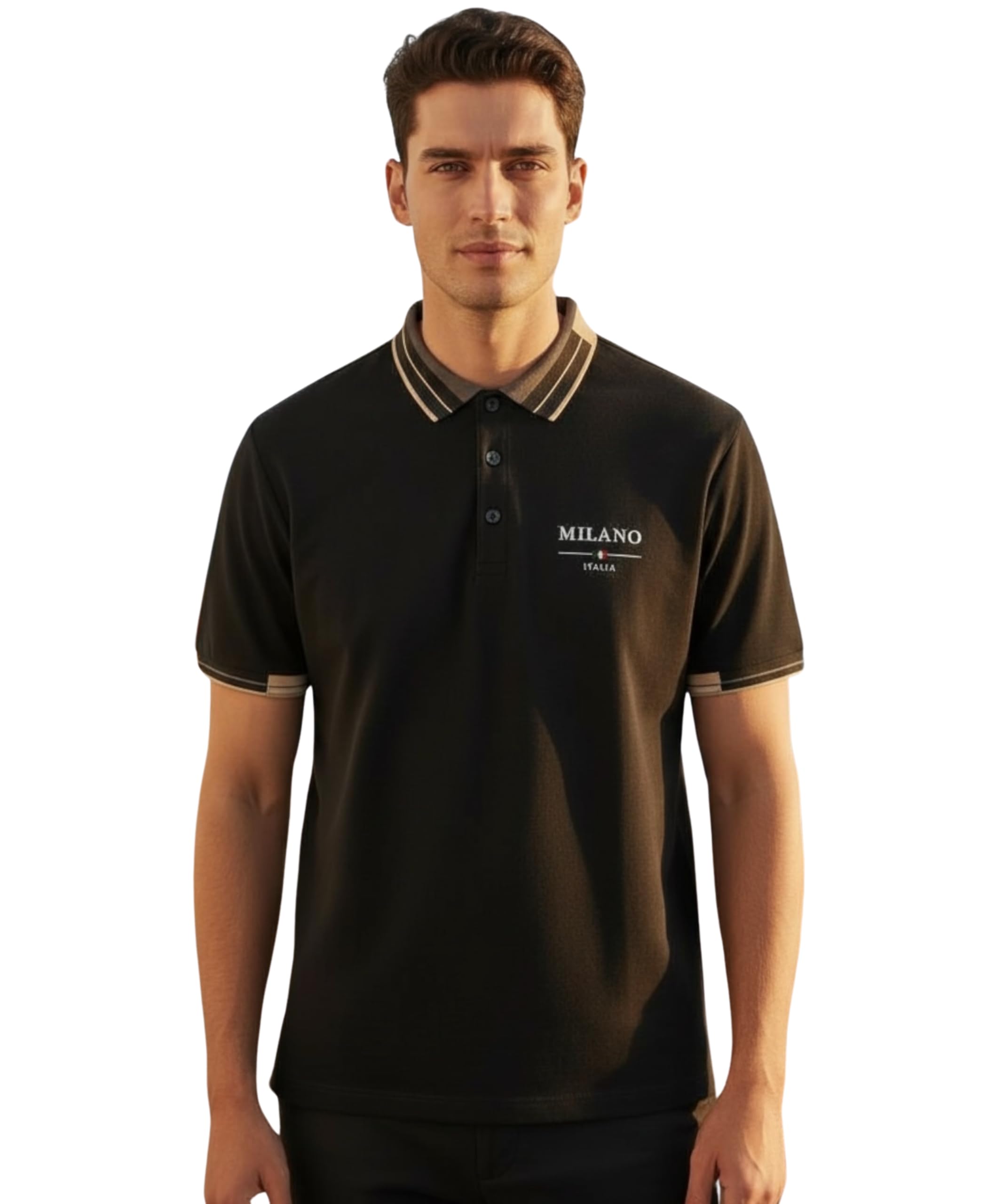 Men's Quick Dry Polyester Polo T-Shirt | Durable Regular Fit Collared Half Sleeve Tee | Wrinkle-Resistant Sports & Office Wear Polo for Men-image-12