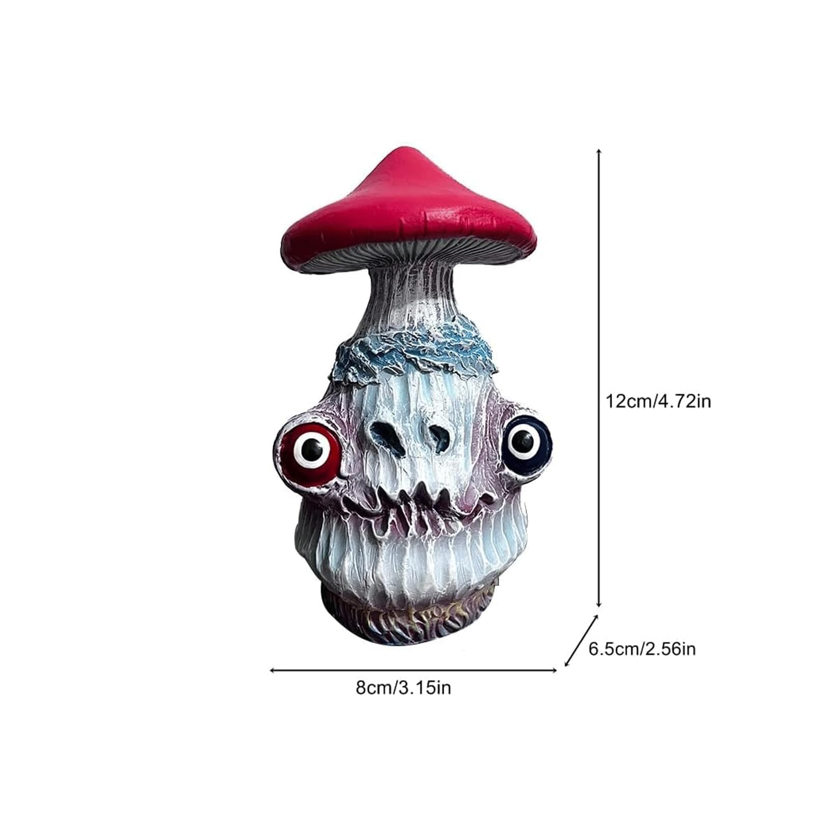 Amazon.co.jp: ハロウィン 面白い突然変異キノコ - 5インチ 樹脂