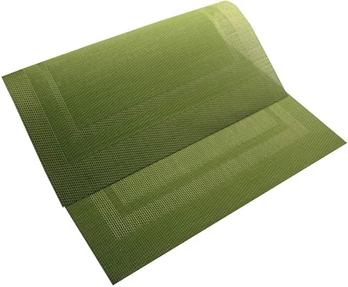 Miniatura 5 de PIGCHCY Manteles individuales lavables de vinilo, elegantes manteles individuales resistentes al calor para mesa de comedor, juego de 4 unidades,