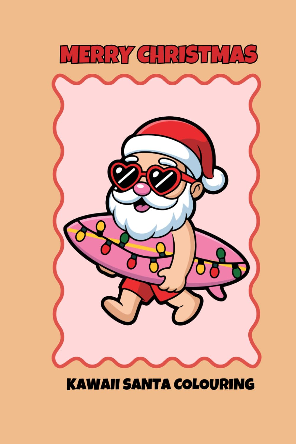 Super Cute Santa: A Kawaii Christmas Coloring Book