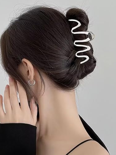 Miniatura 5 de 2 pinzas para el cabello, pinzas de pelo ondulado de sujeción fuerte, pinzas de metal para mujeres y niñas, pinzas de pelo antideslizantes,